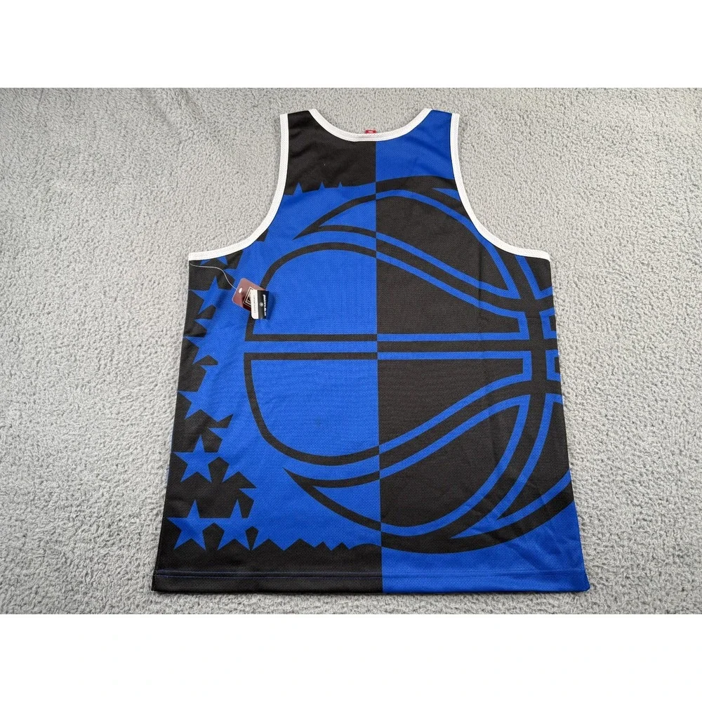 Mitchell‎ & Ness Grant Hill Jersey Men's XL Blue Orlando Magic Sublimated AOP